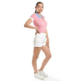 Foto 2 | Blusa De Canale Tipo Polo Roman Fashion /juvenil, 7281 (rosa) Rosa