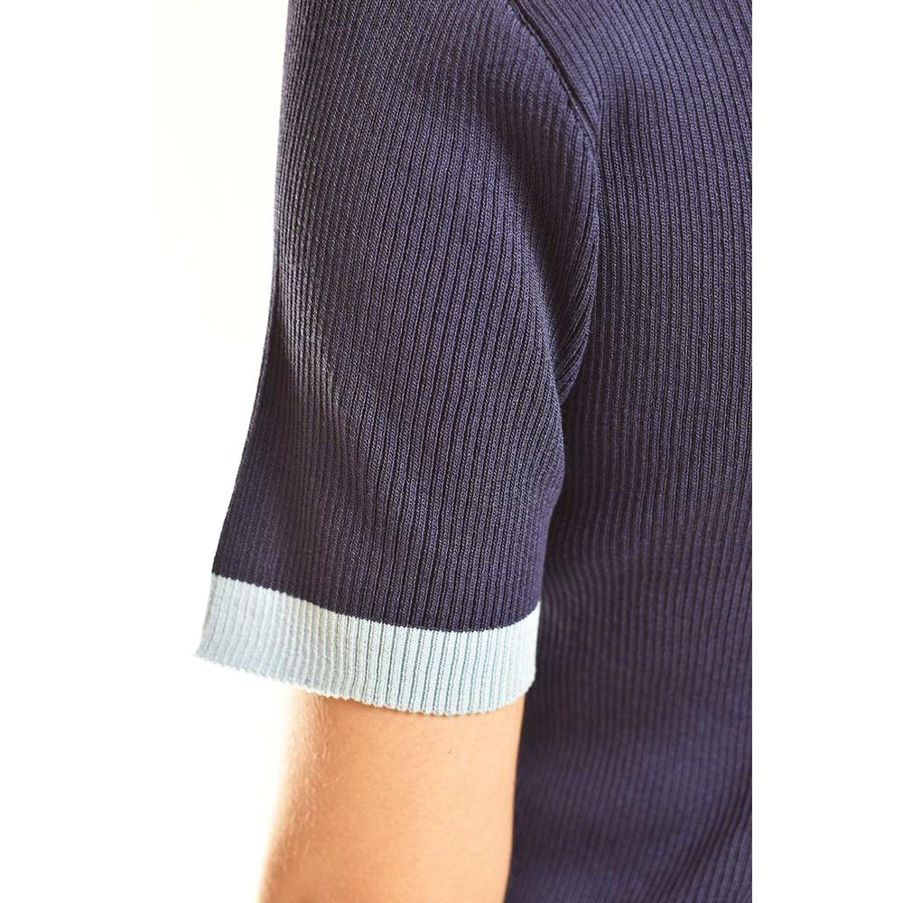 Foto 5 pulgar | Blusa Acanalada Tipo Polo Roman Fashion /juvenil, 7280 (azul Marino) Azul Marino