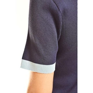Foto 4 | Blusa Acanalada Tipo Polo Roman Fashion /juvenil, 7280 (azul Marino) Azul Marino