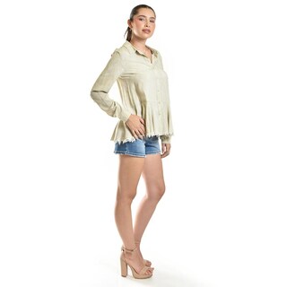 Foto 2 | Camisa Con Acabado Desgastado Roman Fashion /juvenil, 20009 (beige) Beige