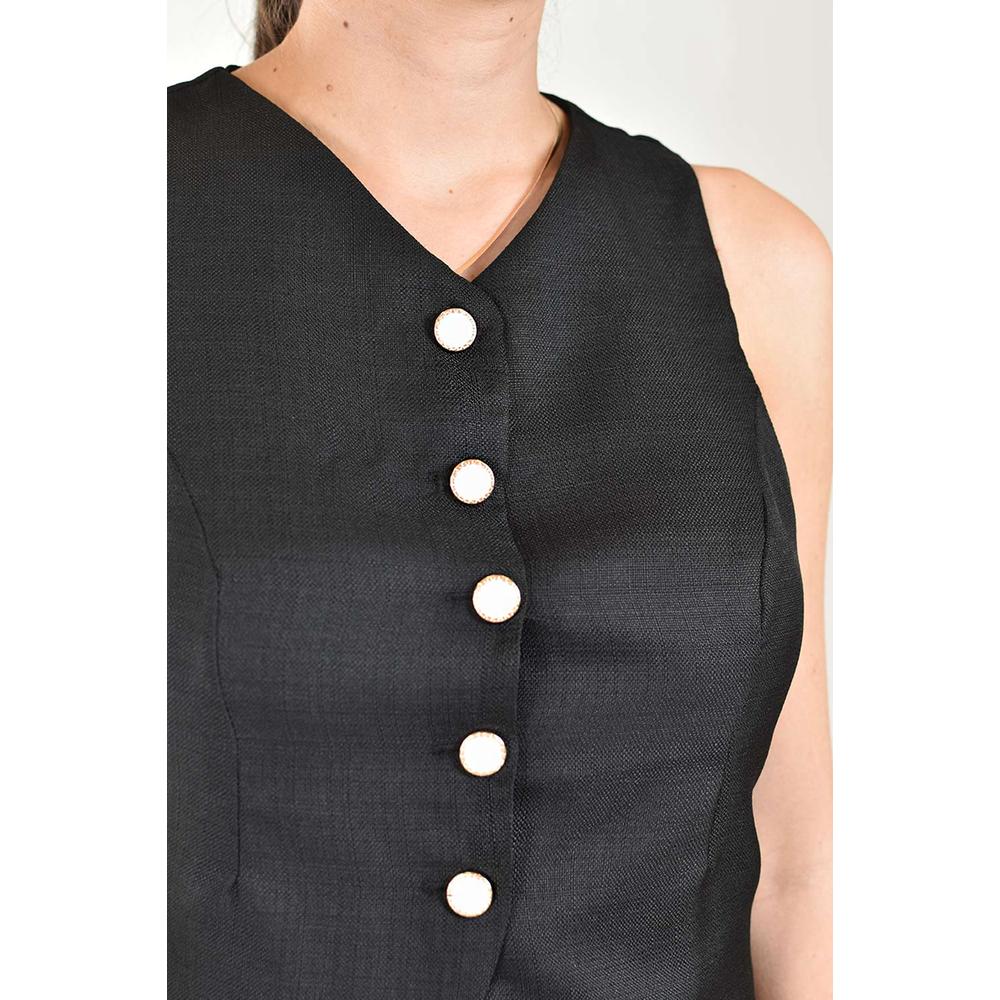 Foto 5 pulgar | Blusa Tipo Chaleco Roman Fashion /juvenil, 6958 (negro) Negro