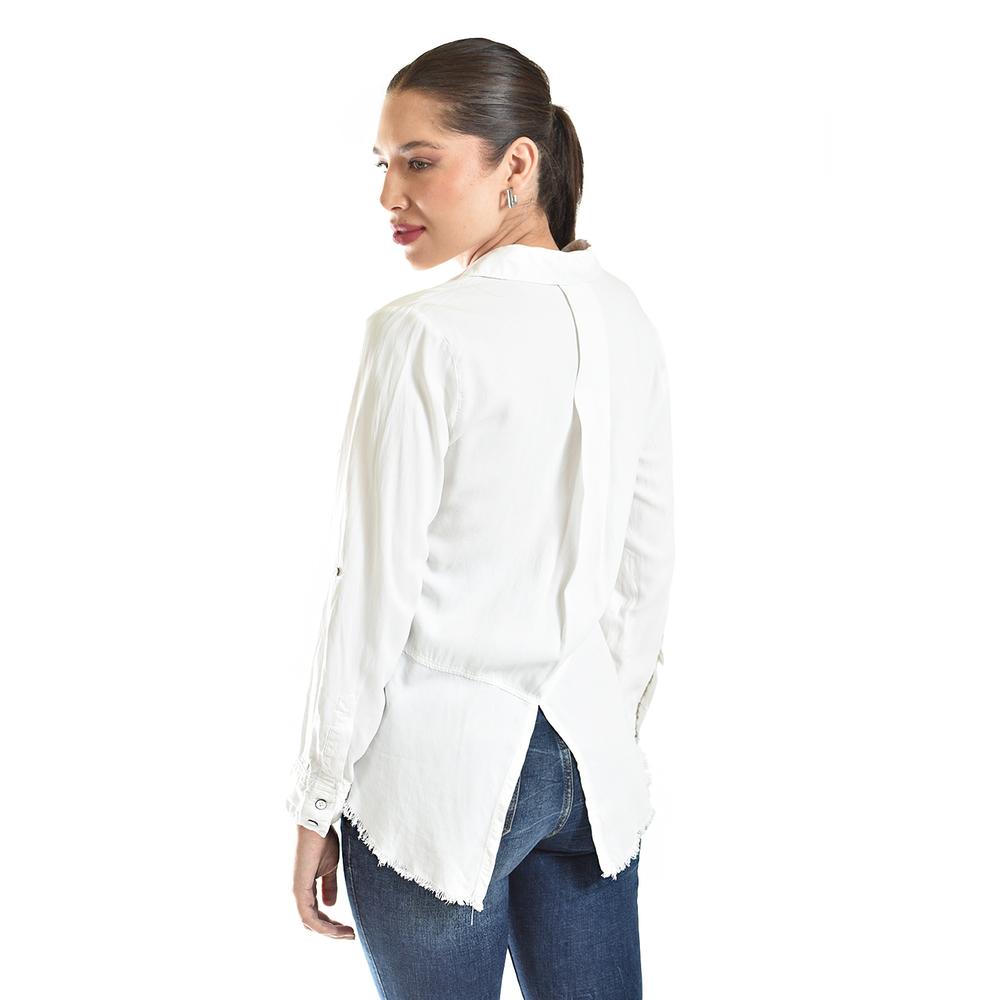 Foto 4 pulgar | Blusa Con Detalle Deshilachado Roman Fashion /juvenil, 2931 (blanco) Blanco