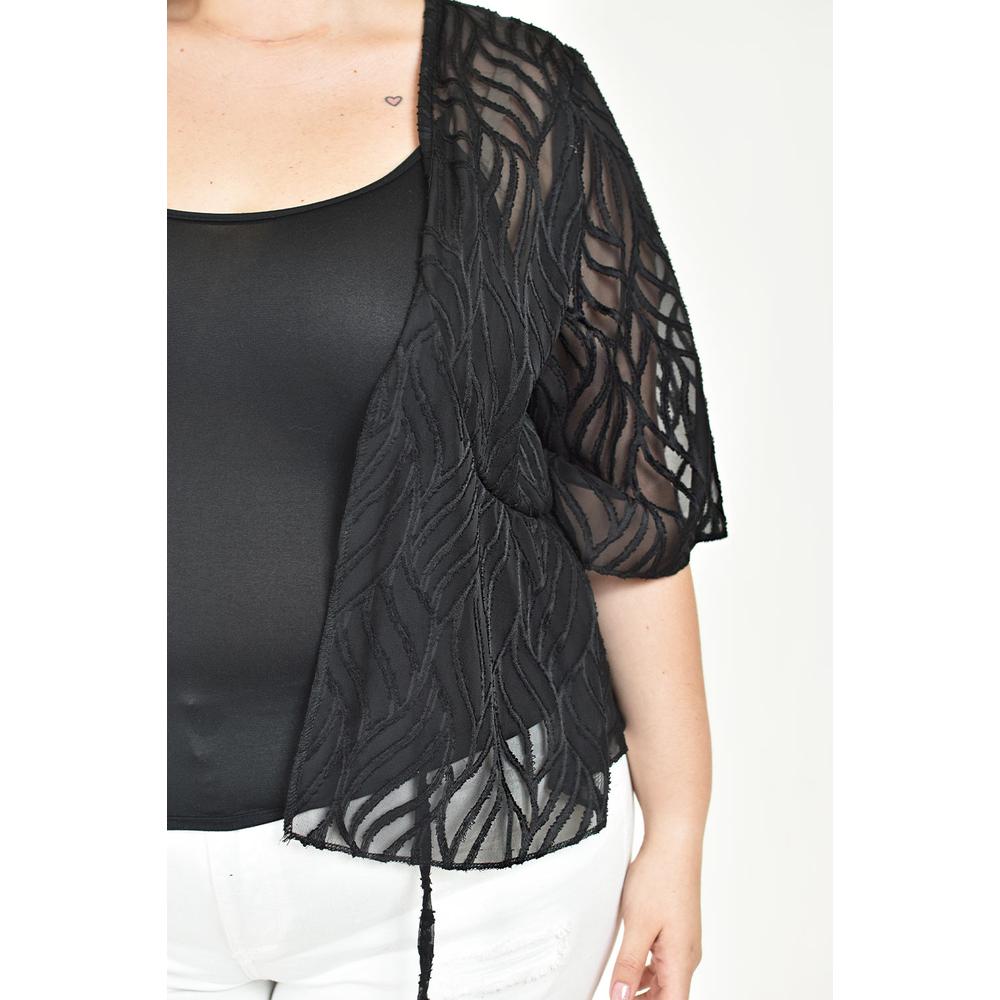 Foto 5 pulgar | Ensamble Tipo Kimono Con Blusa Básica Roman Fashion / Tallas Extras, 1892 (negro) Negro