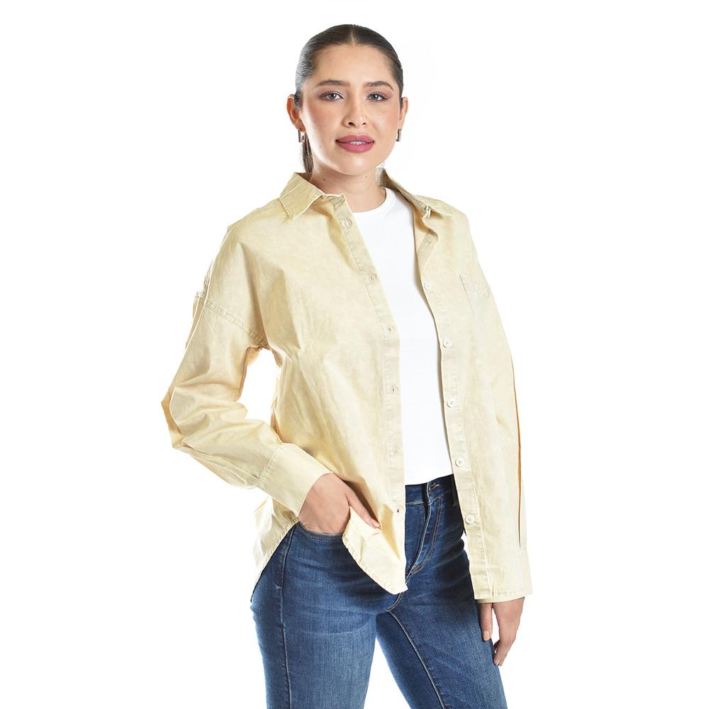 Foto 2 | Blusa Oversize Diseño Deslavado Roman Fashion/juvenil, 11427 (beige) Beige
