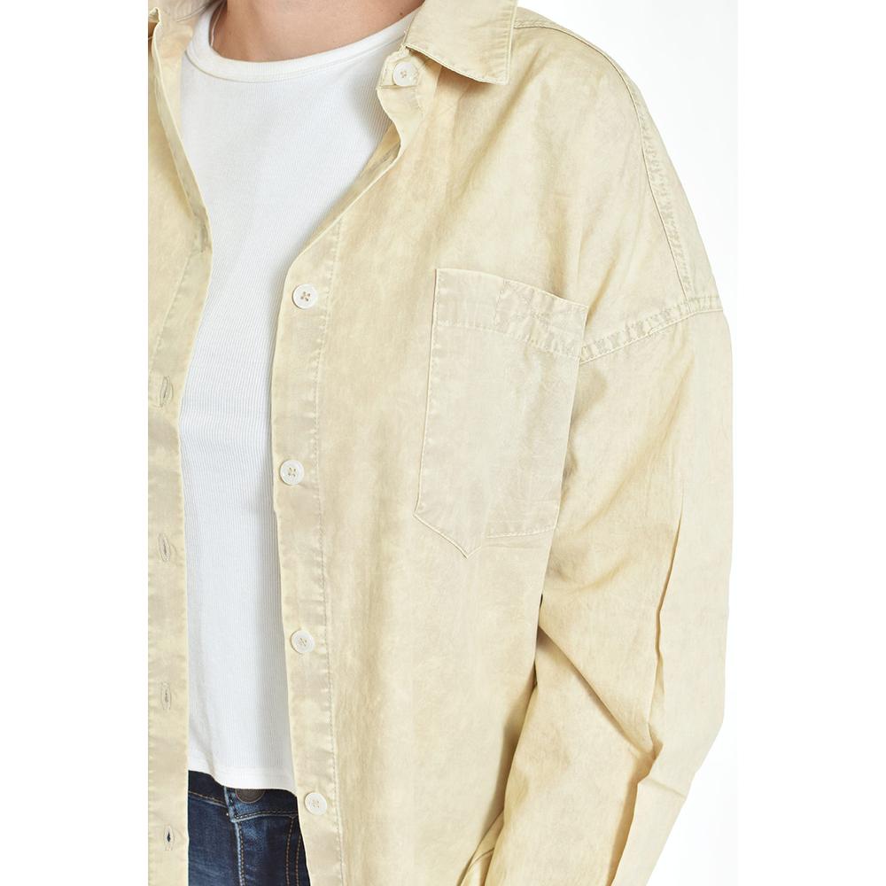 Foto 5 pulgar | Blusa Oversize Diseño Deslavado Roman Fashion/juvenil, 11427 (beige) Beige