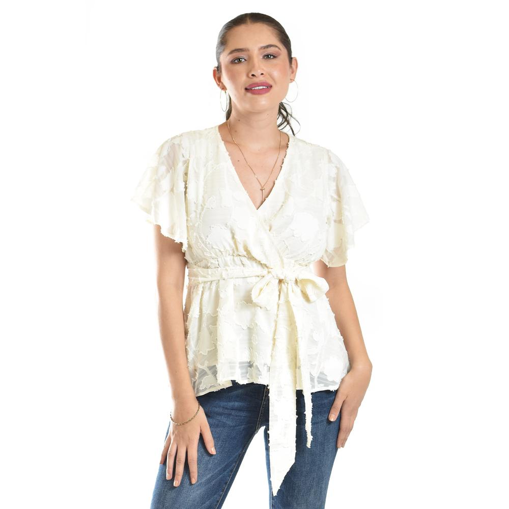 Blusa De Encaje Roman Fashion /juvenil, 5113 (blanco) Blanco