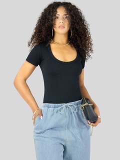 Foto 4 | Player Mujer Texturizada Casual Stretch Bl-1027 Negro Blusa Dama Top