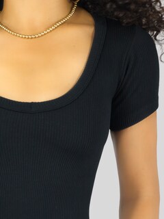 Foto 7 | Player Mujer Texturizada Casual Stretch Bl-1027 Negro Blusa Dama Top