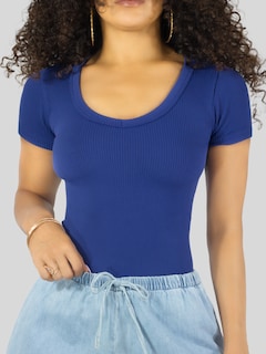 Foto 6 | Player Mujer Texturizada Casual Stretch Bl-1027 Marino Blusa Dama Top