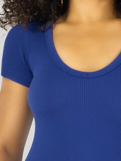 Foto 7 | Player Mujer Texturizada Casual Stretch Bl-1027 Marino Blusa Dama Top