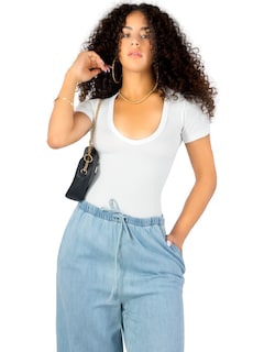 Foto 1 | Player Mujer Texturizada Casual Stretch Bl-1027 Blanco Blusa Dama Top