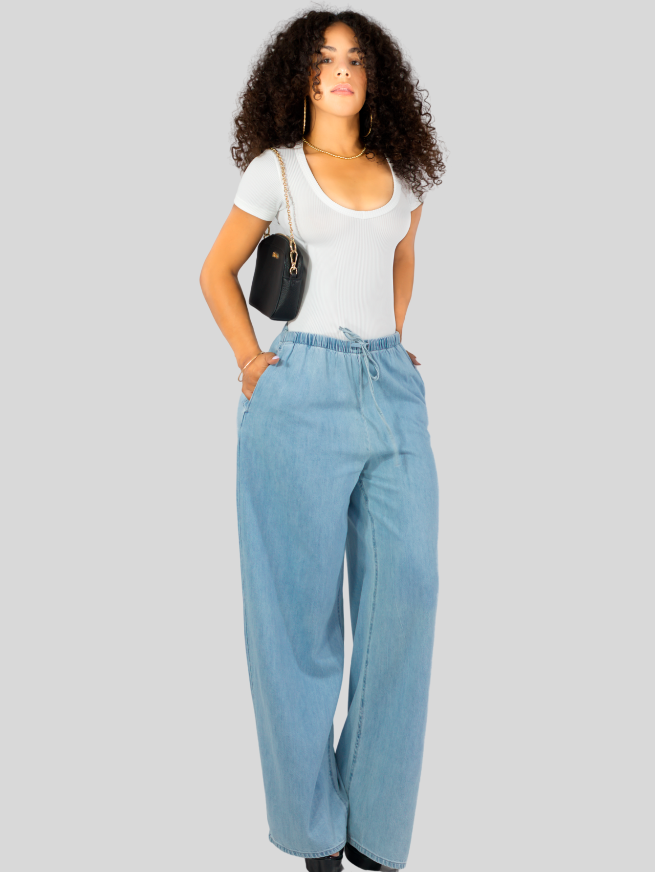 Foto 2 | Player Mujer Texturizada Casual Stretch Bl-1027  Blanco Blusa Dama Top