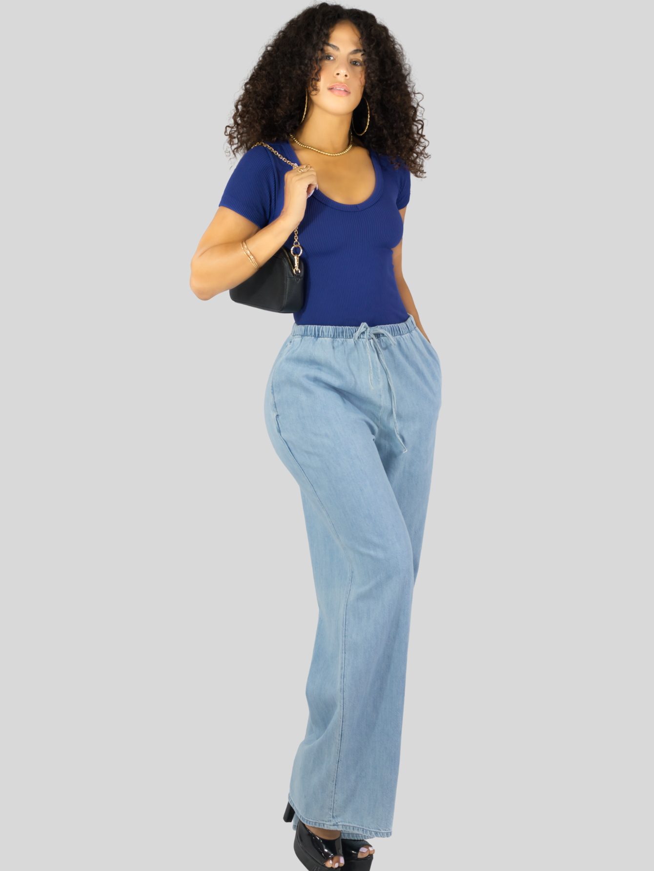 Foto 3 pulgar | Player Mujer Texturizada Casual Stretch Bl-1027  Marino Blusa Dama Top