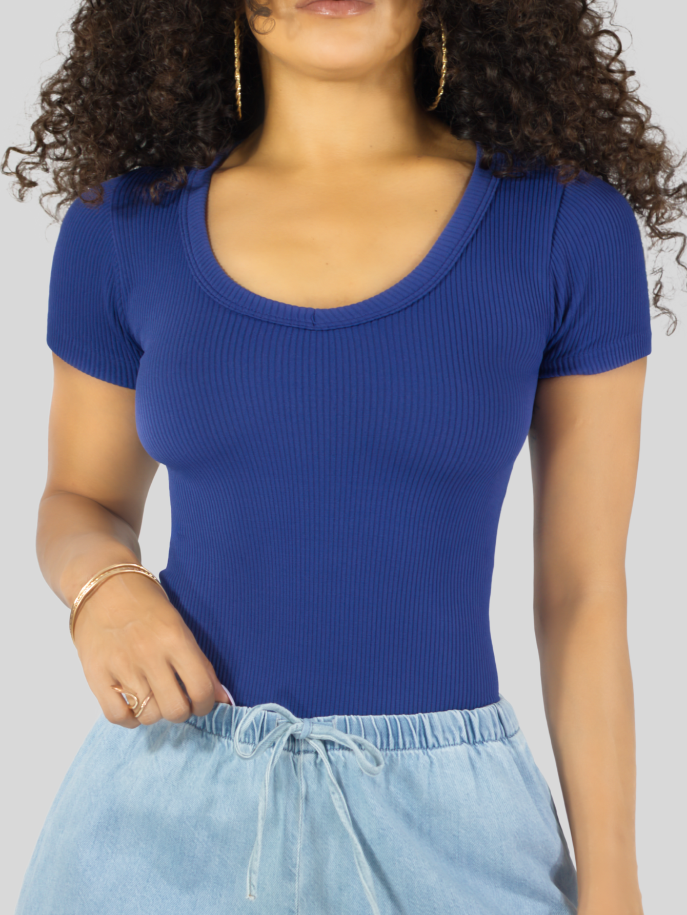 Foto 7 pulgar | Player Mujer Texturizada Casual Stretch Bl-1027  Marino Blusa Dama Top
