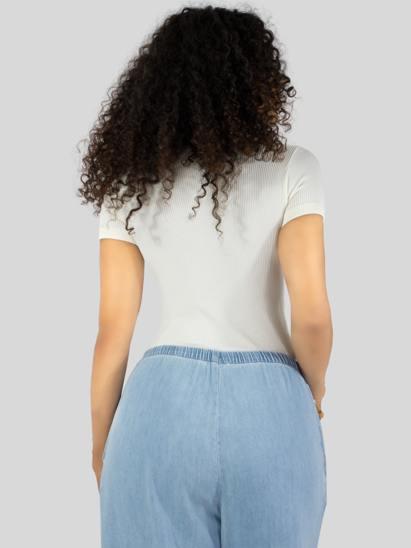 Foto 3 | Set 2 Player Mujer Texturizada Casual Stretch Bl-1027 Negro Y Nude Blusa Dama Top