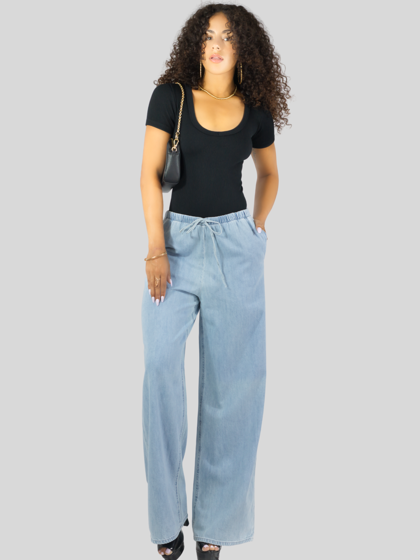 Foto 7 pulgar | Set 2 Player Mujer Texturizada Casual Stretch Bl-1027 Negro Y Nude Blusa Dama Top