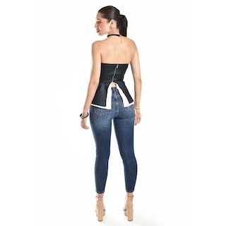 Foto 3 | Corset Strapless Con Detalles Metalicos Roman Fashion/ Juvenil, 941 (negro) Negro