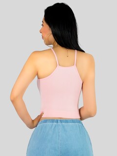 Foto 3 | Set De 3 Crop Top De Mujer Top-09-px3 Negro, Rosa Y Marino Deportivo O Casual