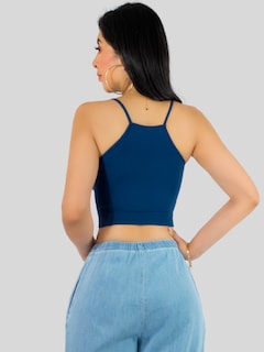 Foto 5 | Set De 3 Crop Top De Mujer Top-09-px3 Negro, Rosa Y Marino Deportivo O Casual