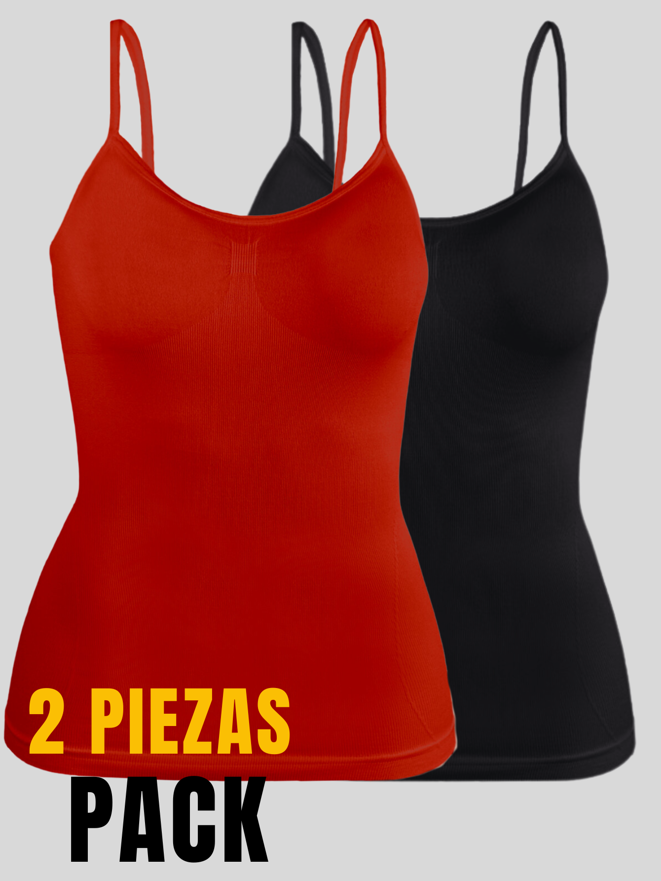 Foto 4 | Set De Dos Blusas Mujer Tirantes Casual Blusa Bl-1005-px2 Variedad De Colores Crop Top Dama