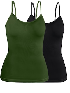 Foto 1 | Set De Dos Blusas Mujer Tirantes Casual Blusa Bl-1005-px2 Variedad De Colores Crop Top Dama