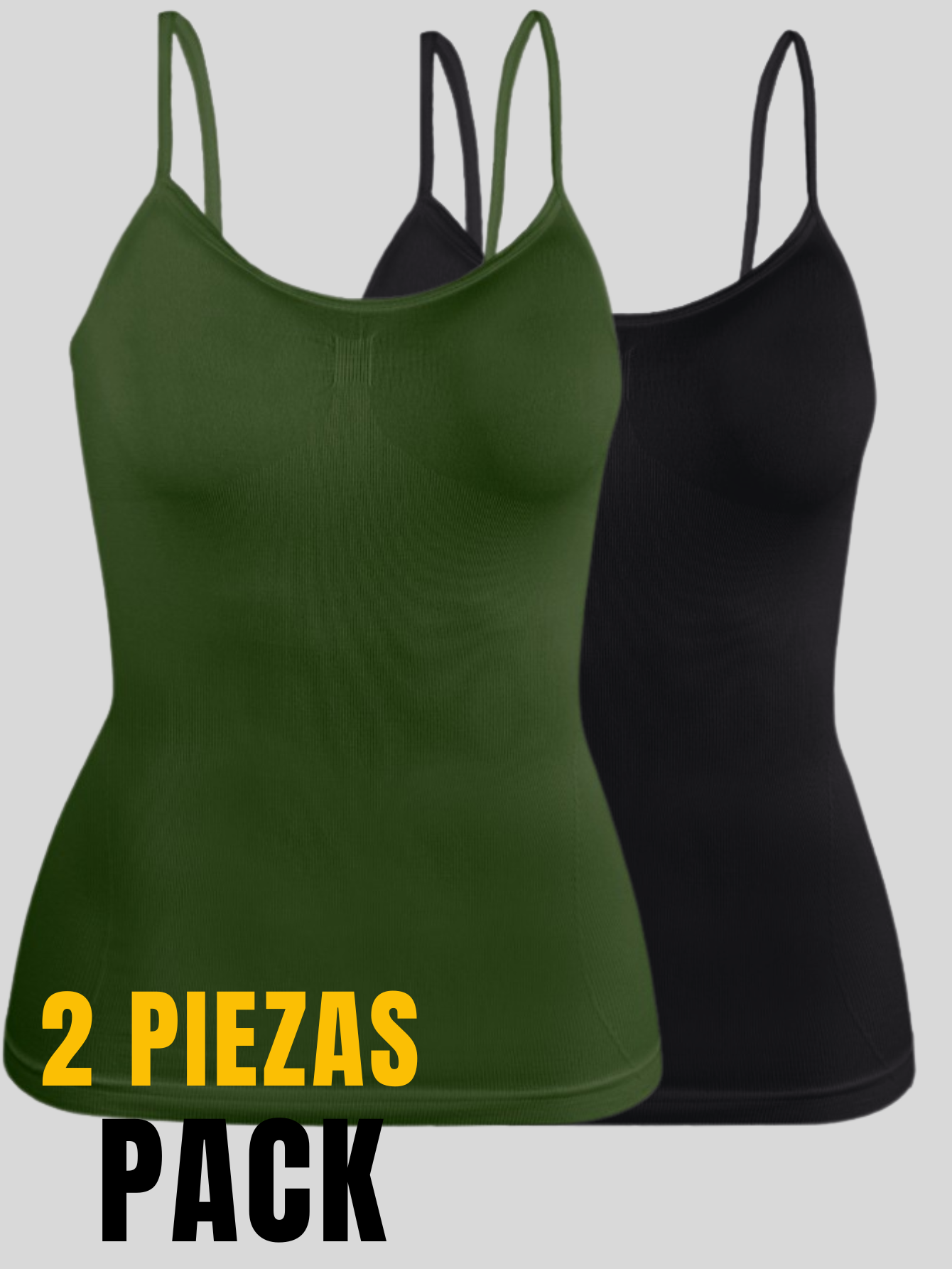 Foto 5 pulgar | Set De Dos Blusas Mujer Tirantes Casual Blusa Bl-1005-px2 Variedad De Colores Crop Top Dama