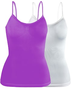 Foto 1 | Set De Dos Blusas Mujer Tirantes Casual Blusa Bl-1005-px2 Variedad De Colores Crop Top Dama