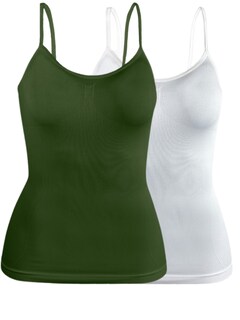 Foto 1 | Set De Dos Blusas Mujer Tirantes Casual Blusa Bl-1005-px2 Variedad De Colores Crop Top Dama