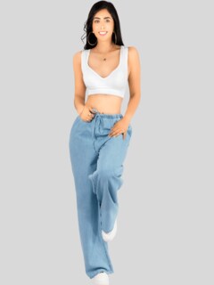Foto 6 | Set De 2 Top De Mujer Top-1024 Set De 2 Colores Para Uso Deportivo O Casual Tela Stretch