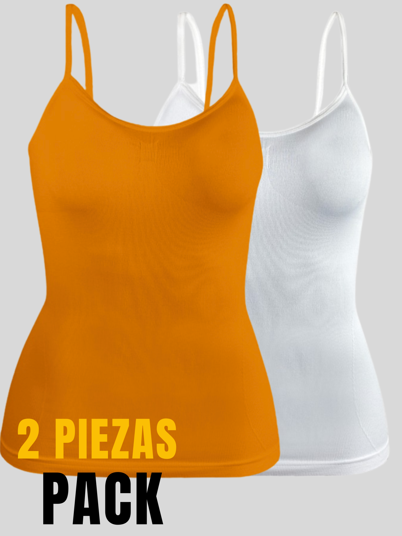 Foto 5 pulgar | Set De Dos Blusas Mujer Tirantes Casual Blusa Bl-1005-px2 Variedad De Colores Crop Top Dama