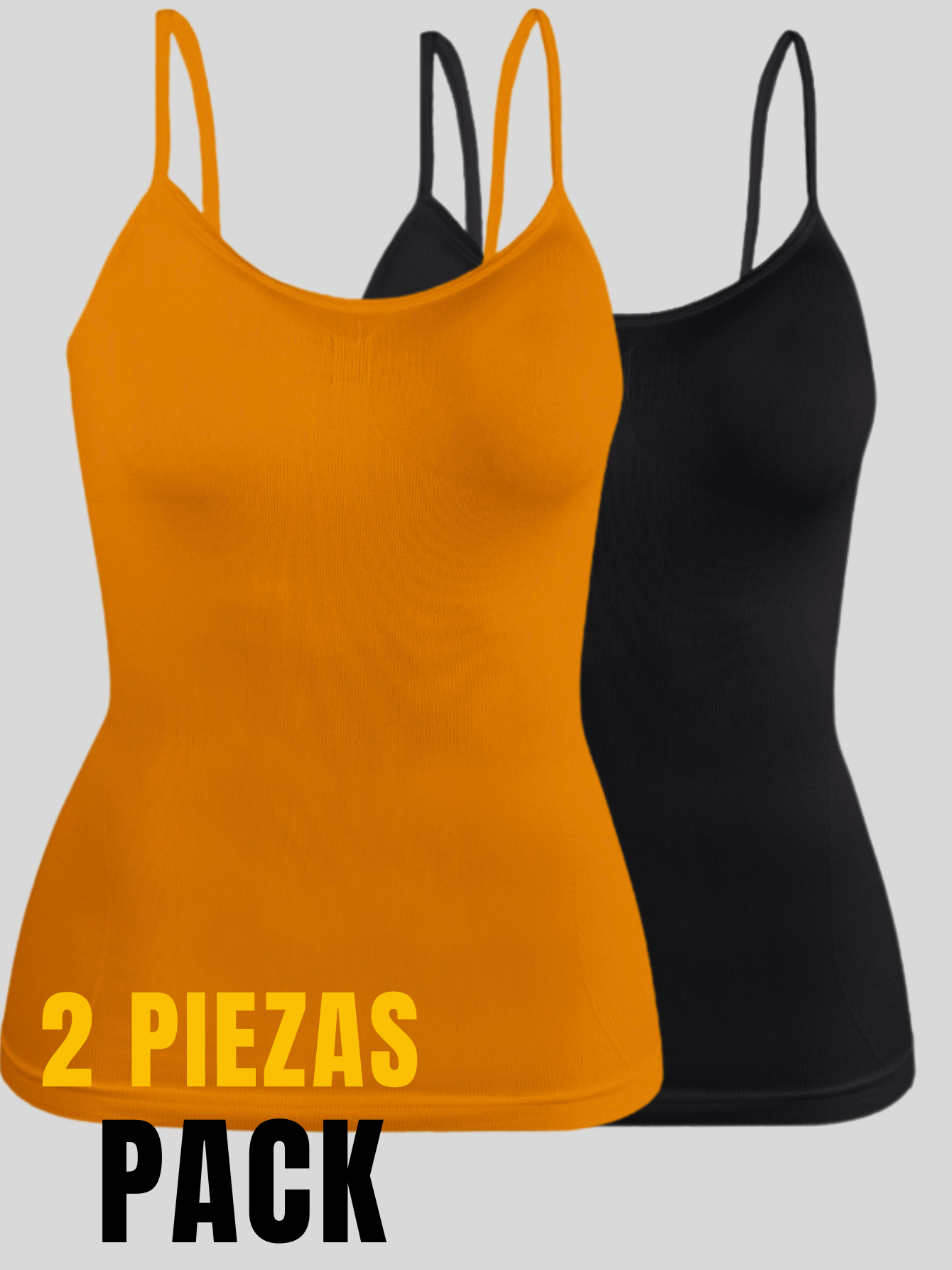 Foto 5 pulgar | Set De Dos Blusas Mujer Tirantes Casual Blusa Bl-1005-px2 Variedad De Colores Crop Top Dama