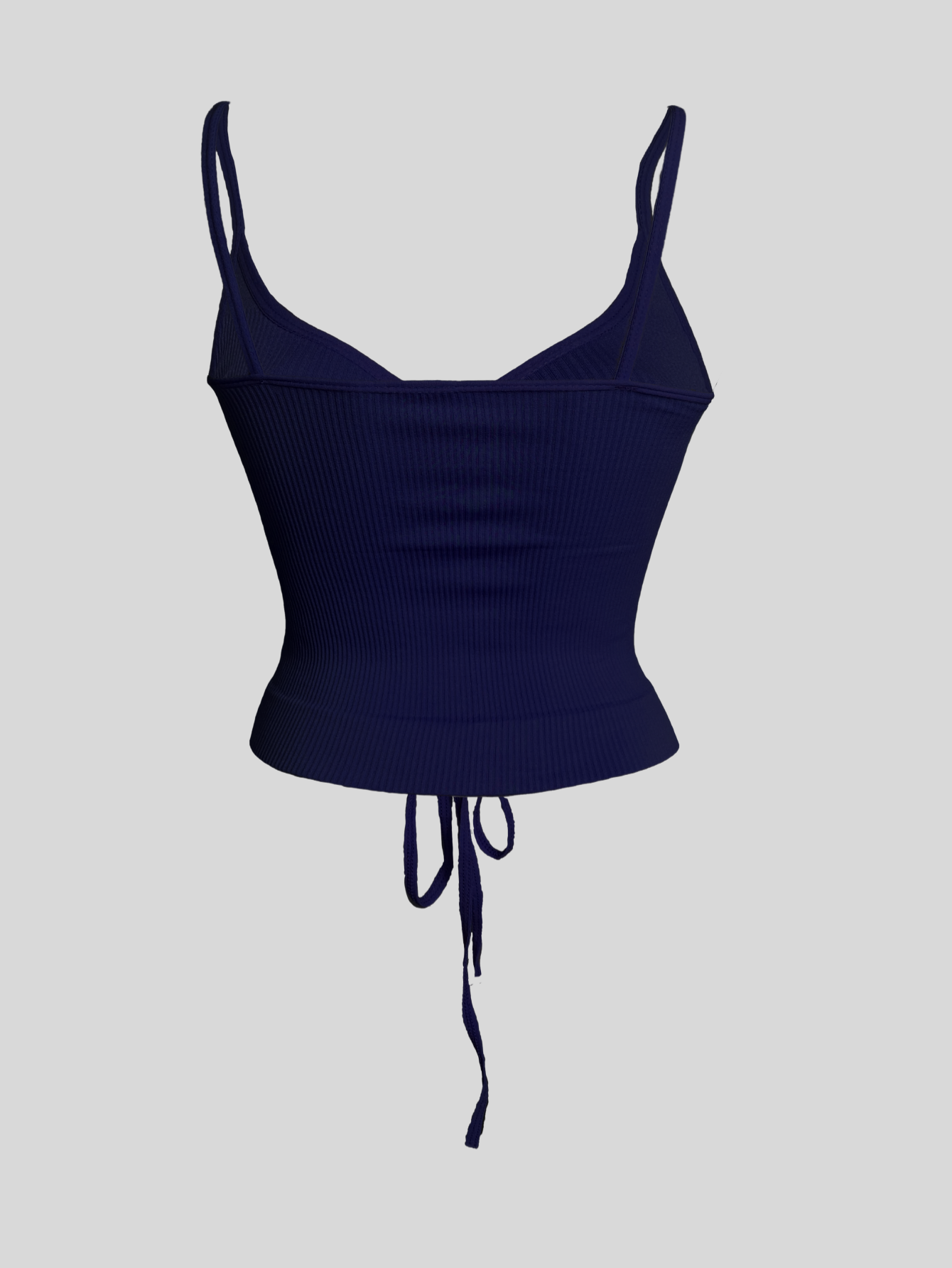 Foto 3 | Tops Mujer Deportivo O Casual Blusa Top-06 Azul Marino Croptop Tirantes