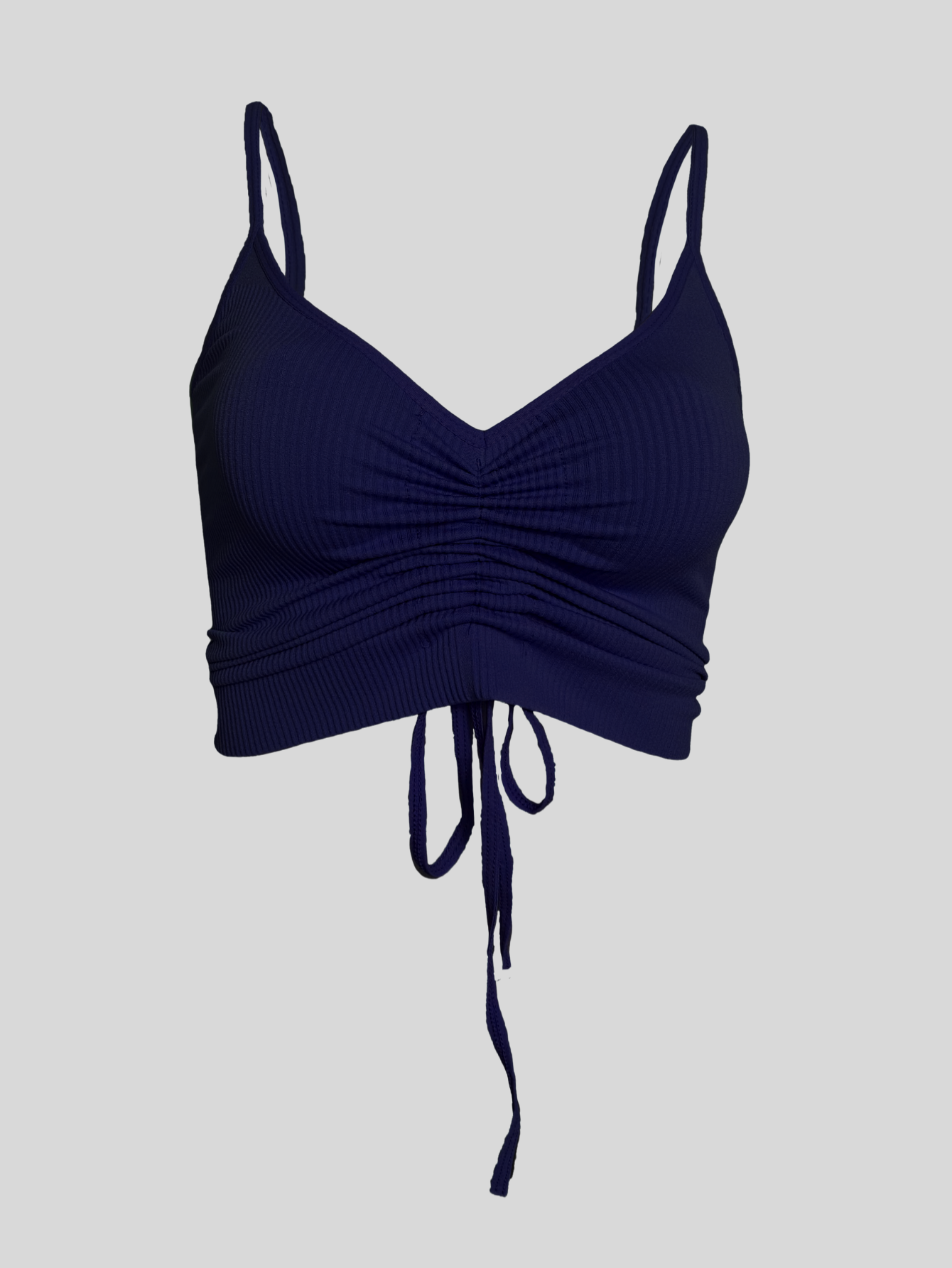 Foto 5 pulgar | Tops Mujer Deportivo O Casual Blusa Top-06 Azul Marino Croptop Tirantes