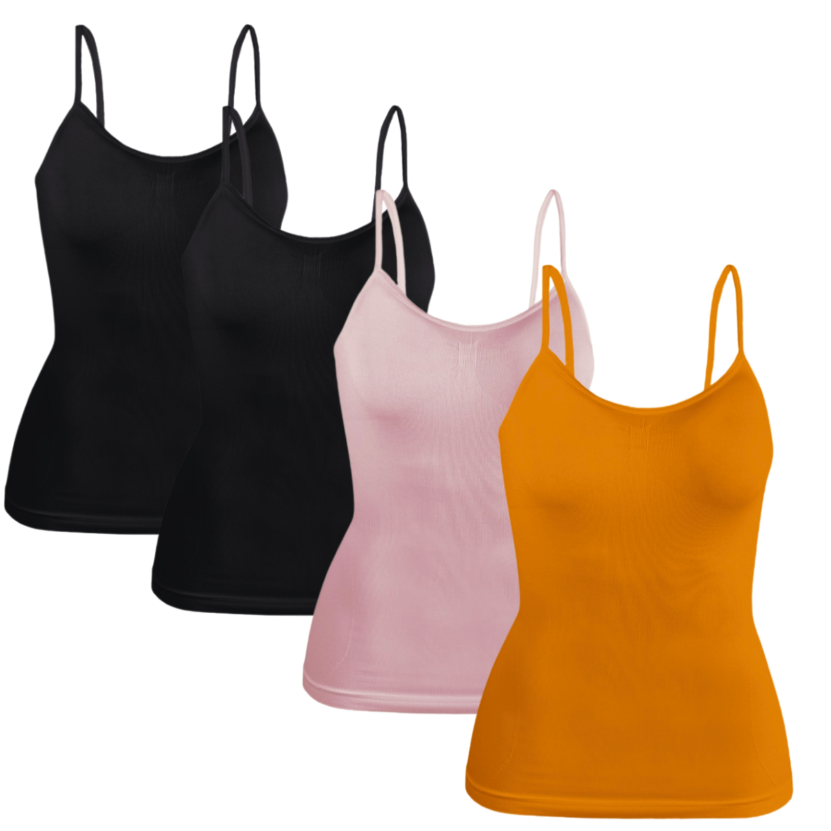 Set 4 Blusas Mujer Tirantes Casual Blusa Bl-1005-px4 Variedad De Colores Crop Top Dama