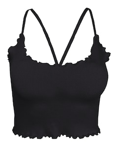 Foto 1 | Tops Mujer Deportivo O Casual Blusa Top-03 Negro Croptop Tirantes