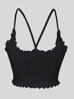 Foto 3 | Tops Mujer Deportivo O Casual Blusa Top-03 Negro Croptop Tirantes