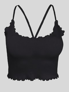Foto 4 | Tops Mujer Deportivo O Casual Blusa Top-03 Negro Croptop Tirantes