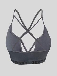 Foto 3 | Tops Mujer Deportivo O Casual Blusa Top-1019 Gris Croptop Tirantes
