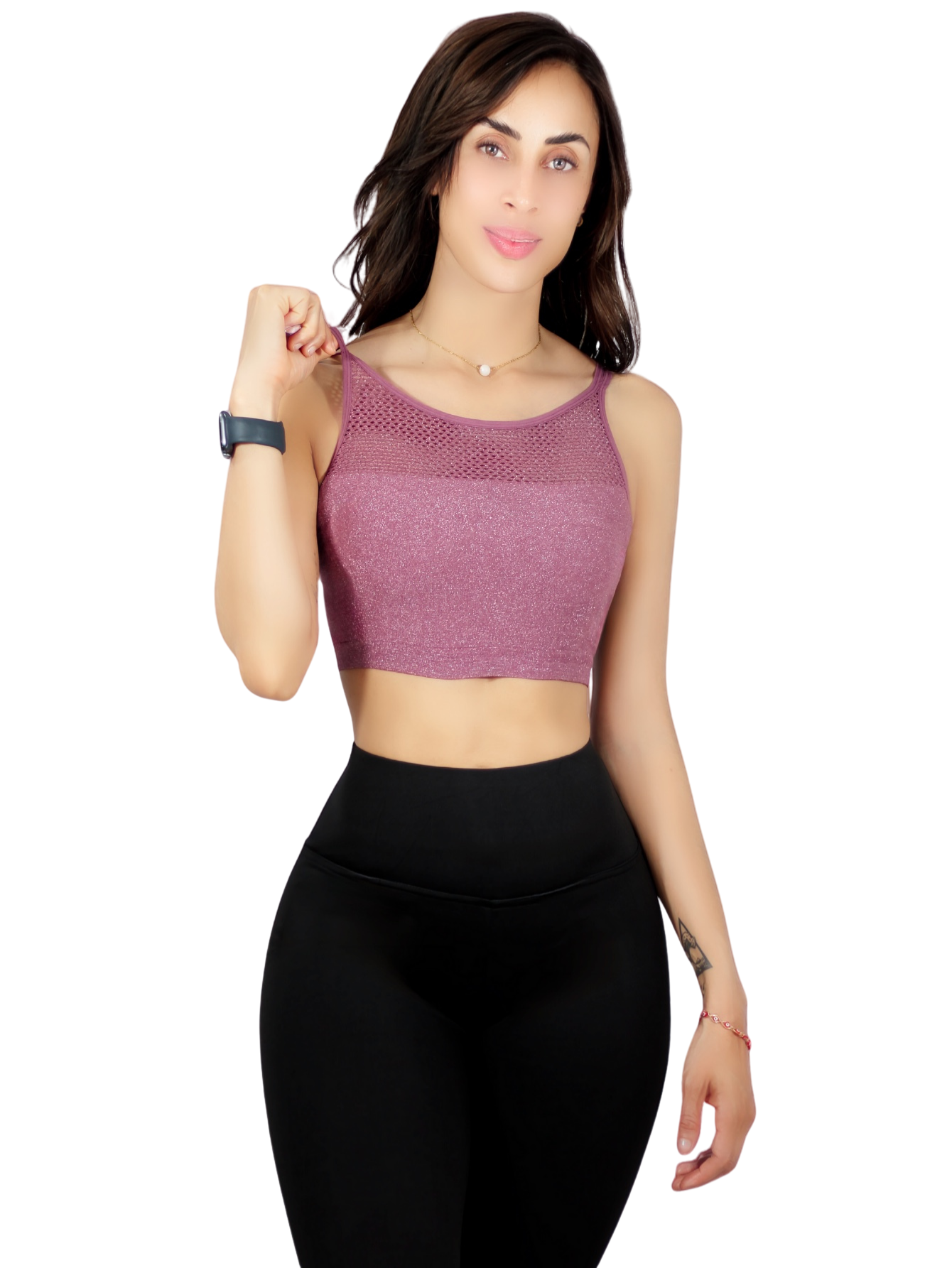 Tops Mujer Deportivo O Casual Blusa Top-1021 Coral Croptop Tirantes