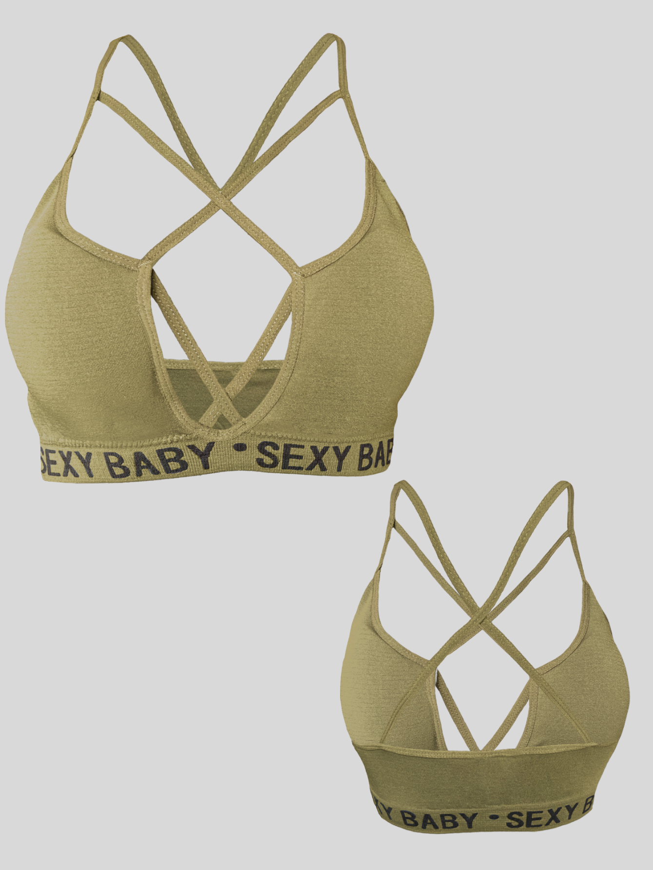 Foto 5 | Tops Mujer Deportivo O Casual Blusa Top-1019 Verde Oscuro Croptop Tirantes