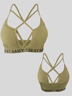Foto 5 | Tops Mujer Deportivo O Casual Blusa Top-1019 Verde Oscuro Croptop Tirantes