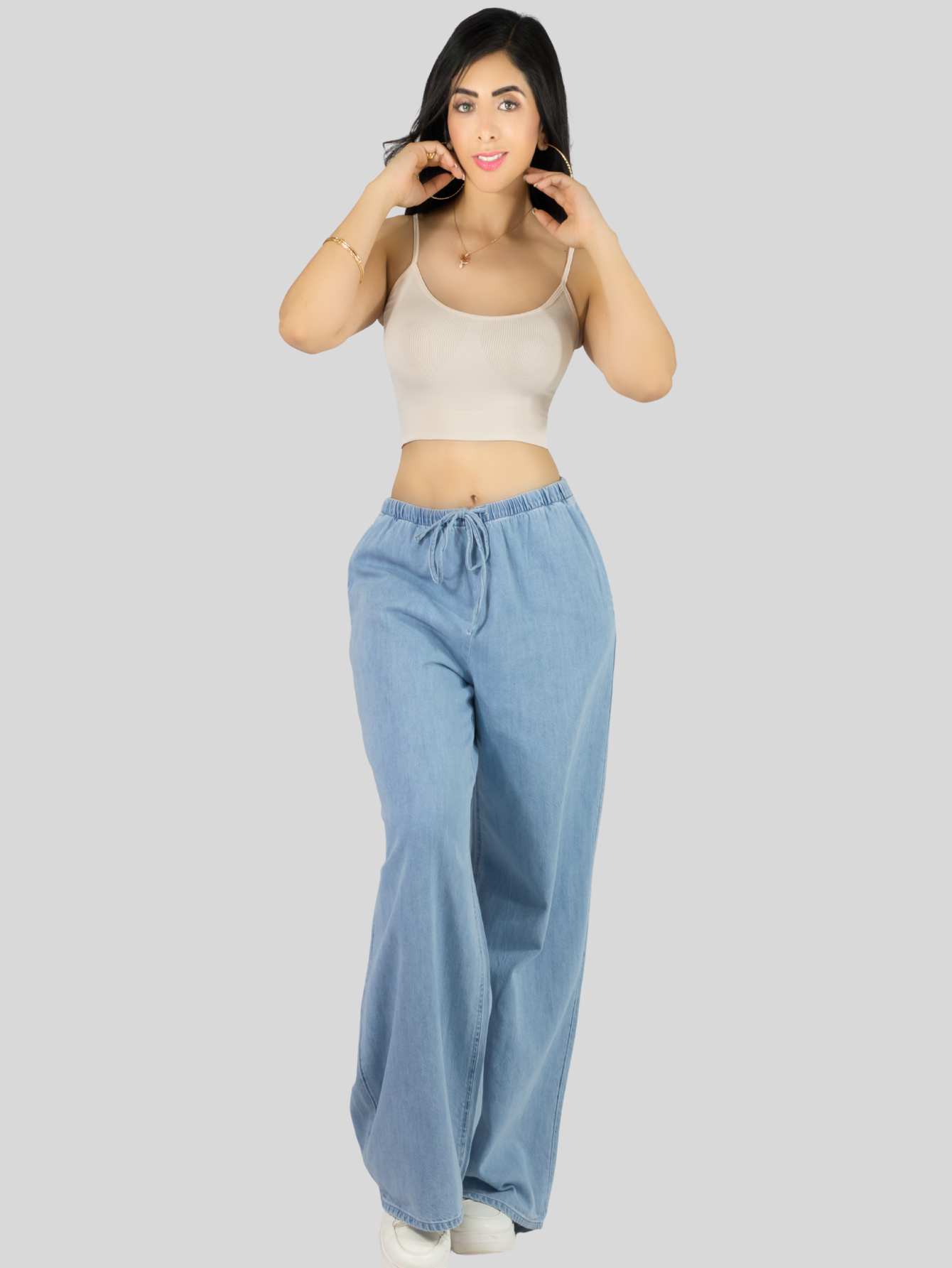 Foto 2 | Set De 3 Crop Top De Mujer Top-07-px3 Negro, Cafe  Y Blanco Deportivo O Casual