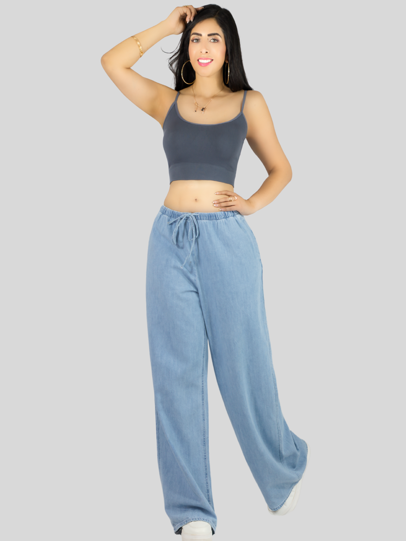 Foto 7 | Set De 3 Crop Top De Mujer Top-07-px3 Gris, Rojo Y Rosa  Deportivo O Casual