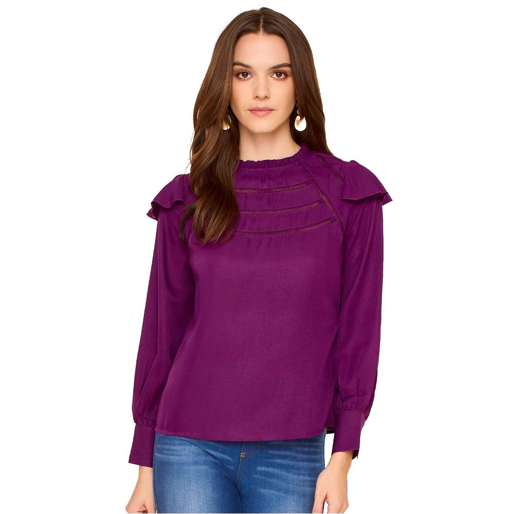 Foto 2 pulgar | Blusa Ilusión 81262 Violeta