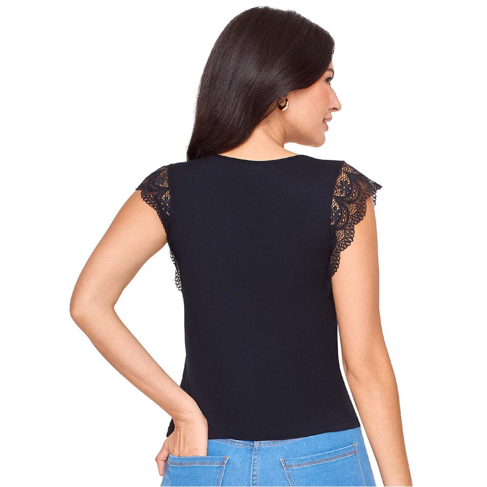 Foto 4 pulgar | Blusa Ilusión 81265 Negro