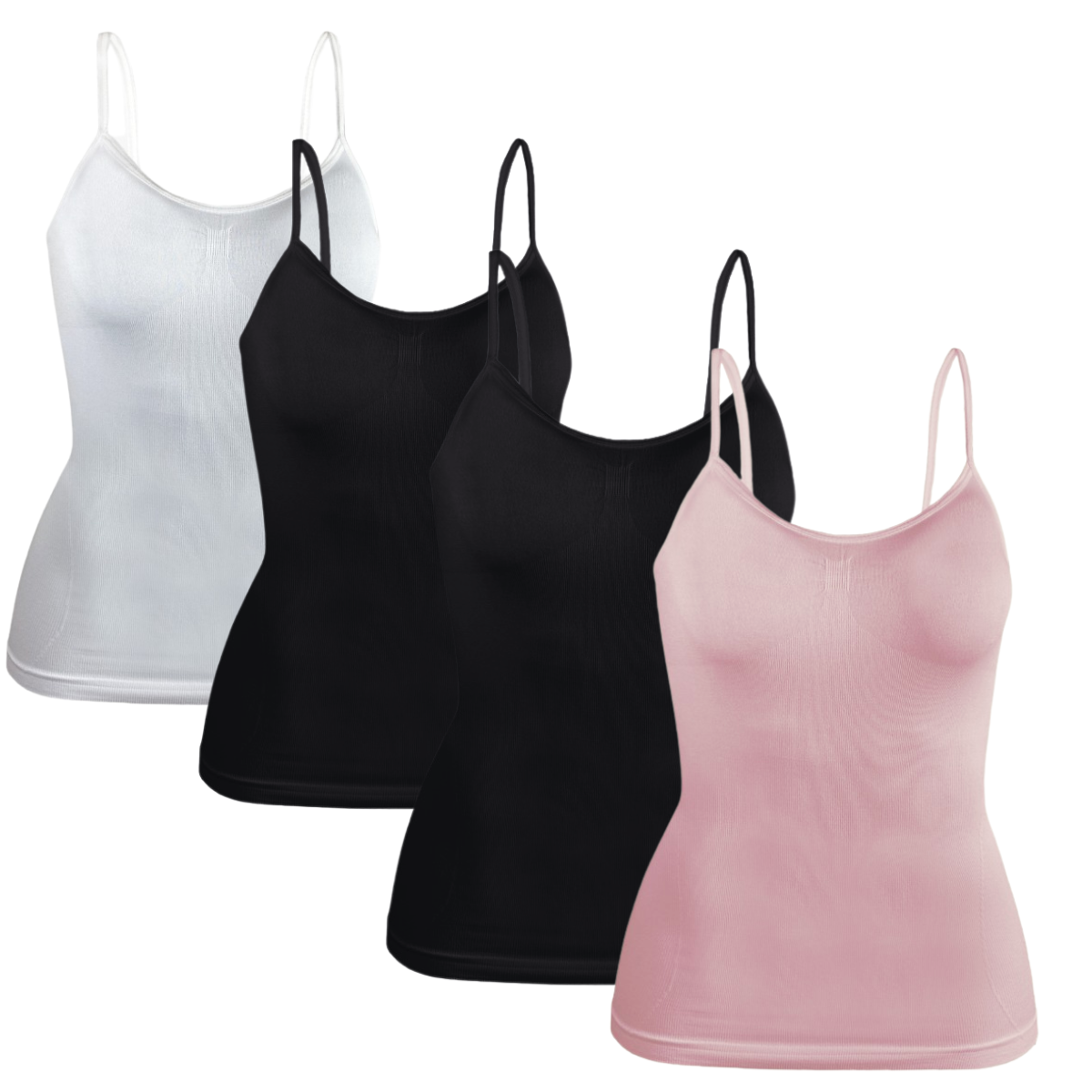 Foto 2 pulgar | Set 4 Blusas Mujer Tirantes Casual Blusa Bl-1005-px4 Variedad De Colores Crop Top Dama