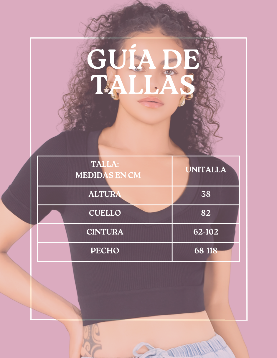 Foto 8 pulgar | Playera Mujer Casual Crop Top Stretch Bl-1031 Negro Cómoda Blusa Corta