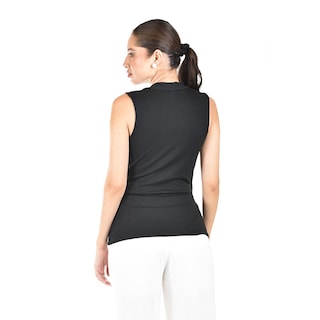 Foto 3 | Blusa Escote Cruzado Roman Fashion /juvenil, 10284 (negro) Multicolor