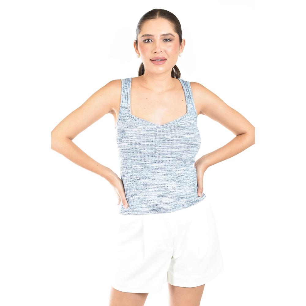 Foto 1 | Blusa De Punto Escote Corazon Roman Fashion /juvenil, 41912 (azul Marino) Azul Marino