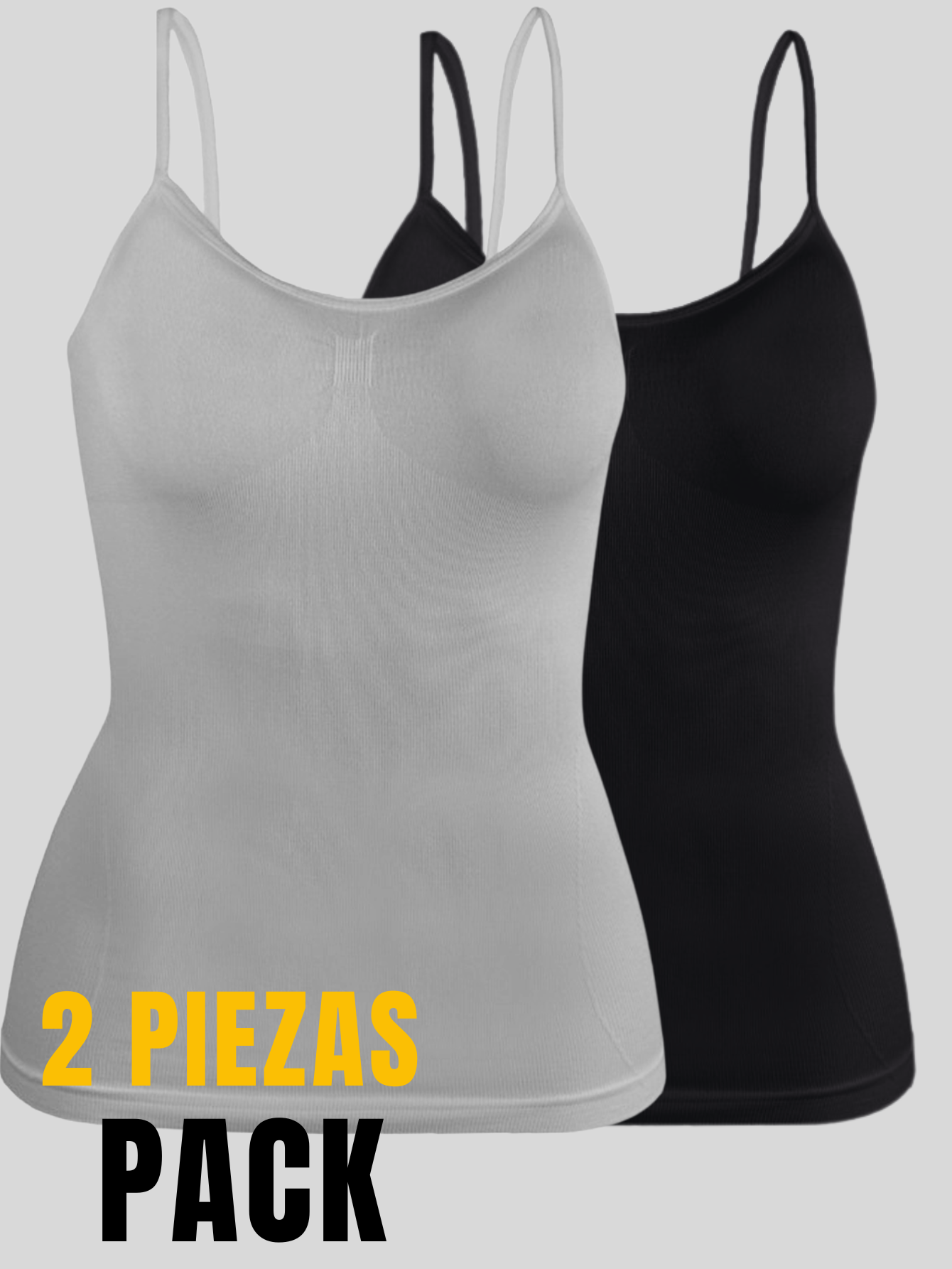 Foto 5 pulgar | Set De Dos Blusas Mujer Tirantes Casual Blusa Bl-1005-px2 Variedad De Colores Crop Top Dama
